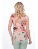 Bluza pudrata cu flori pentru uz zilnic MP28633 - Magazin online - Boutique